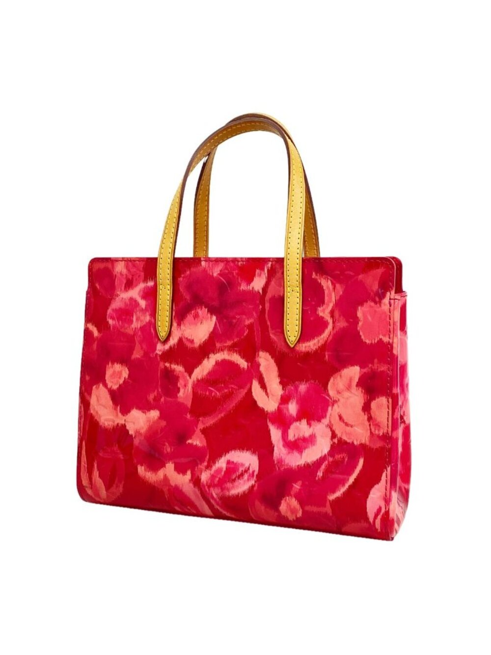 Louis Vuitton Handbag Vernis Ikat Flower Catalina BB Rose Indien